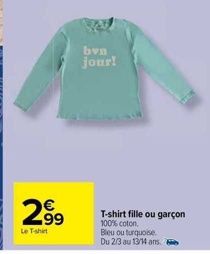 T-shirt Fille Ou Garçon