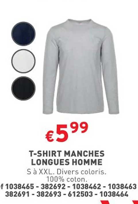 t-shirt  manches longues homme