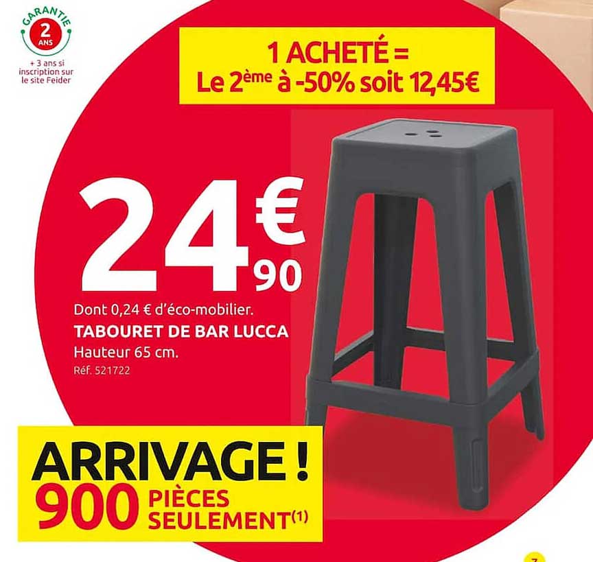tabouret de bar lucca