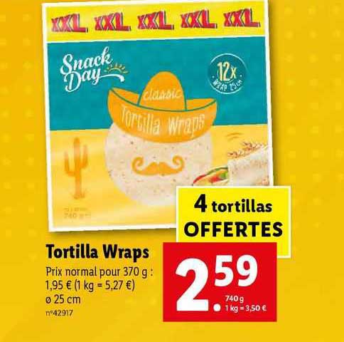 tortilla wraps snack day