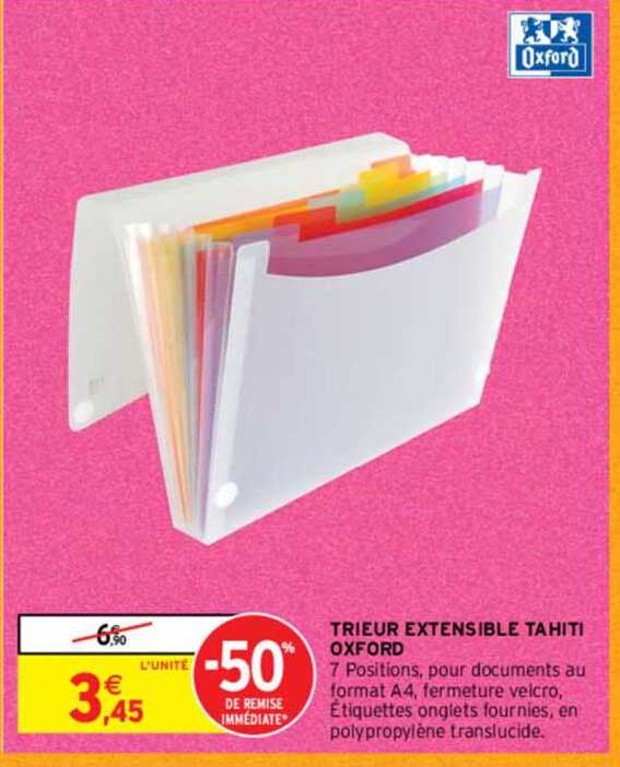 Trieur Extensible Tahiti Oxford