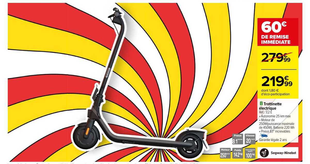 trottinette électrique segway-ninebot