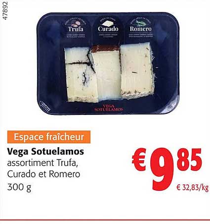vega sotuelamos assortiment trufa, curado et romero