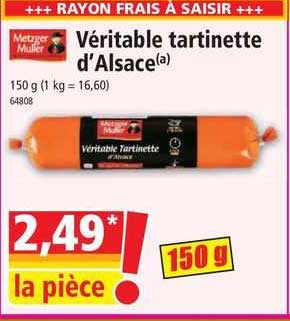 véritable tartinette d'alsace metzger müller