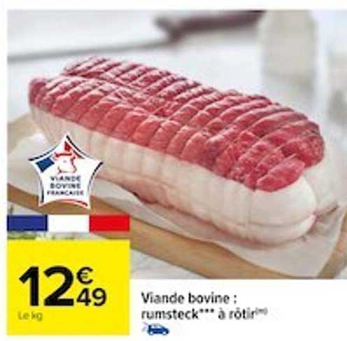 Viande Bovine : Rumsteak à Rôtir
