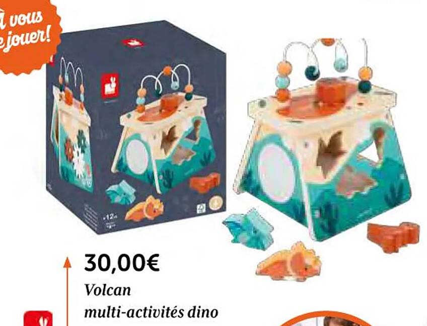 volcan multi-activités dino
