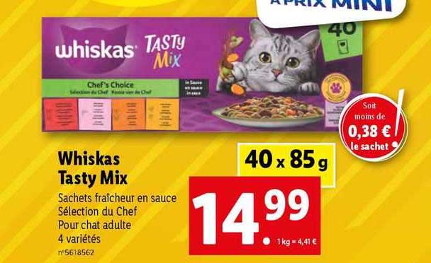 whiskas tasty mix