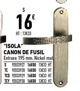 "isola" canon de fusil