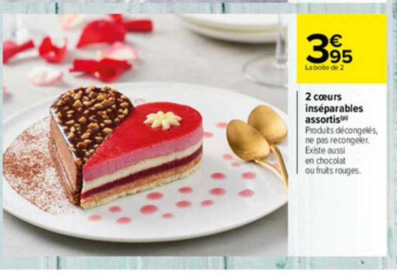 2 Cœurs Inséparables Assortis