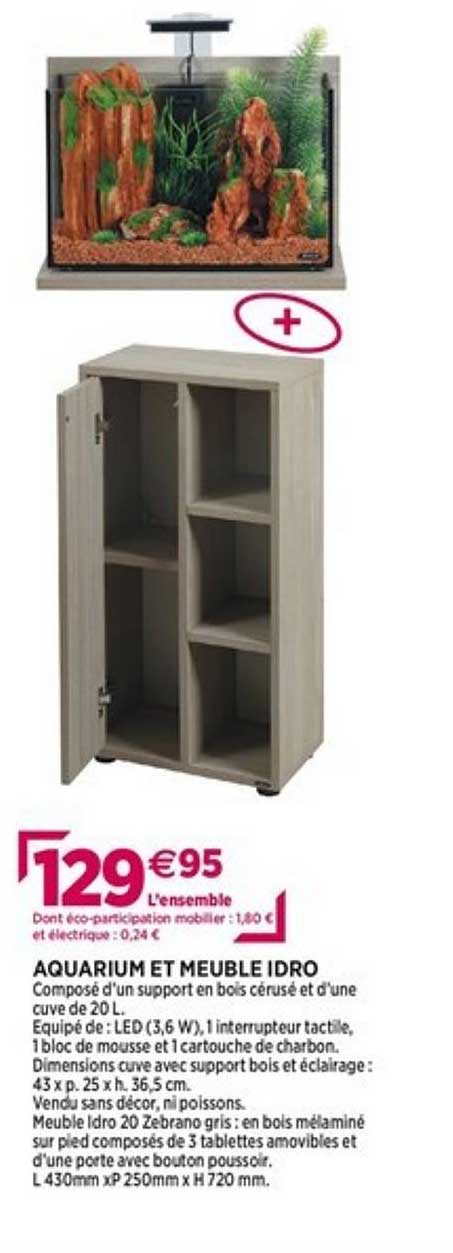 aquarium et meuble idro