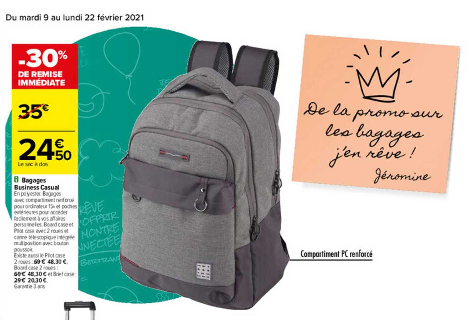 bagages business casual