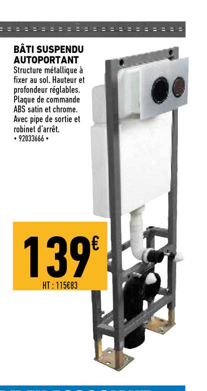 bâti suspendu autoportant