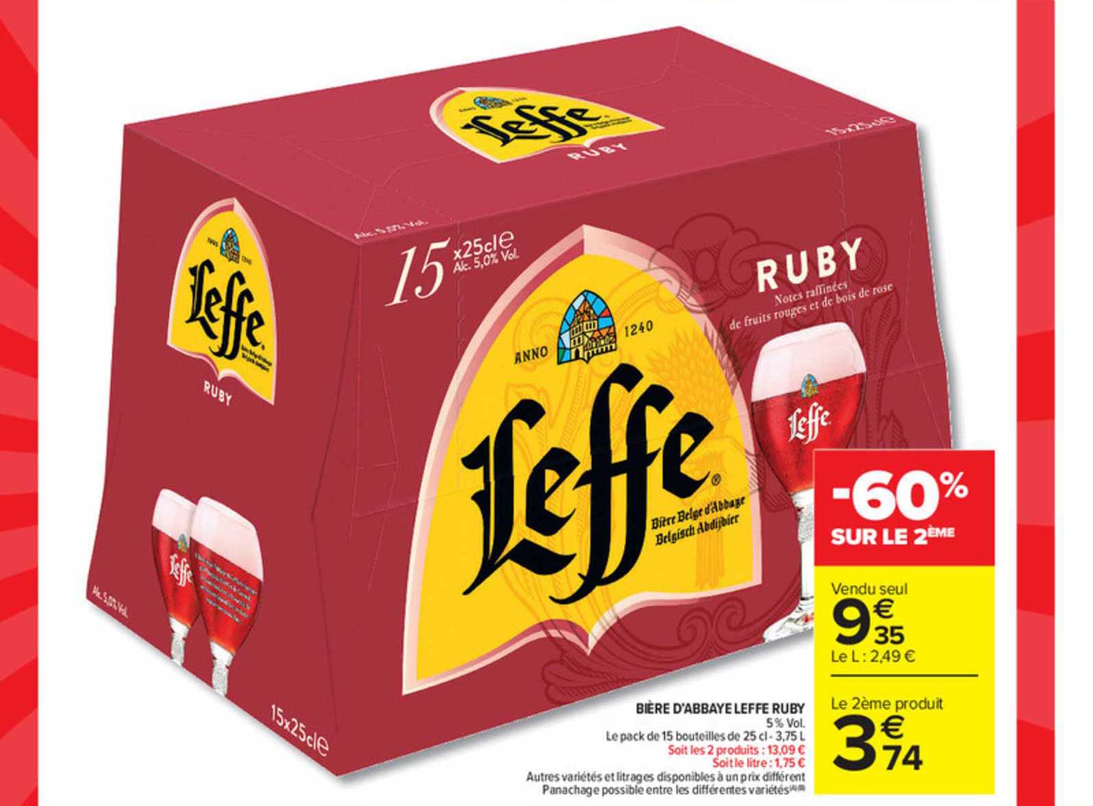 Bière D'abbaye Leffe Ruby