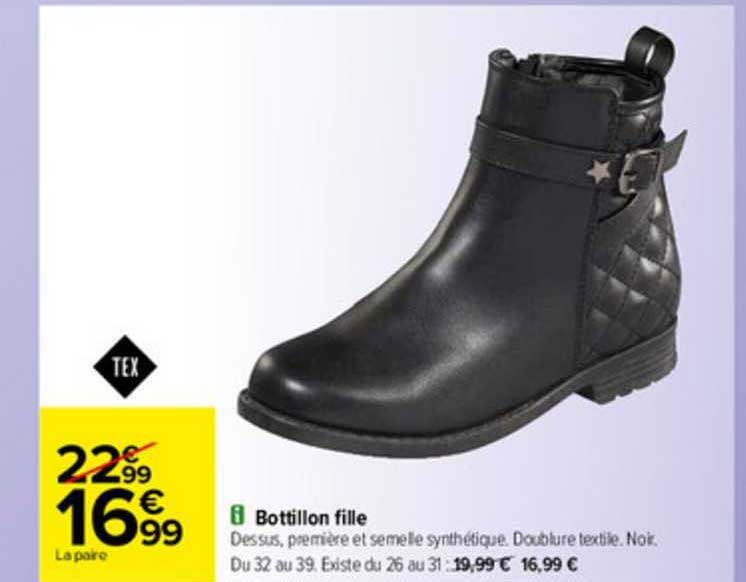 bottillon fille tex