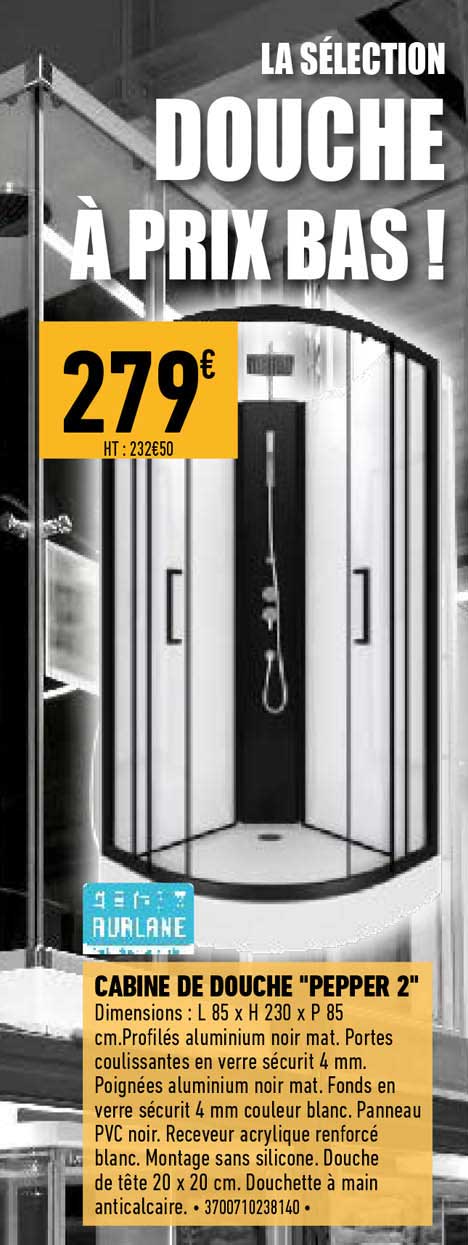 cabine de douche "pepper 2"