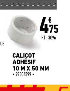 Calicot Adhésif 10 M X 50 Mm