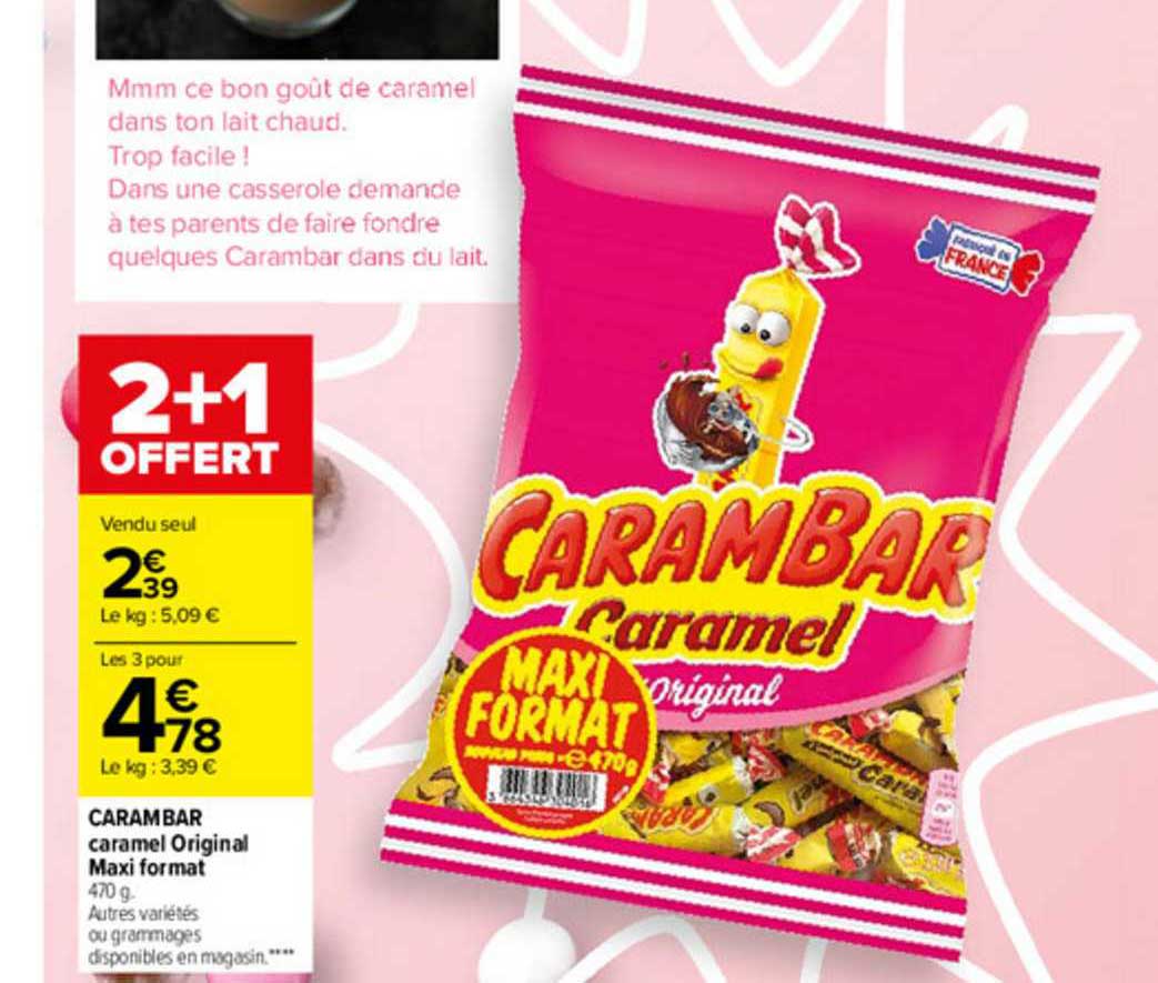 carambar caramel original maxi format