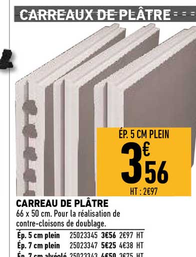 carreau de plâtre