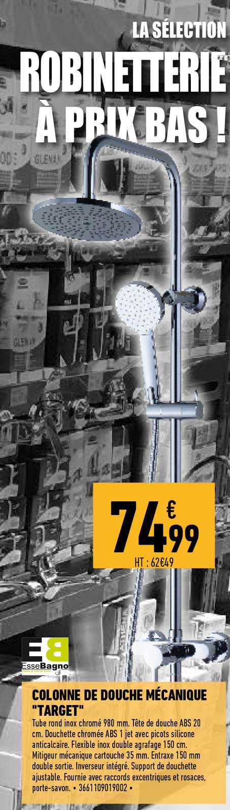 colonne de douche mécanique "target"