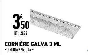 cornière galva 3 ml