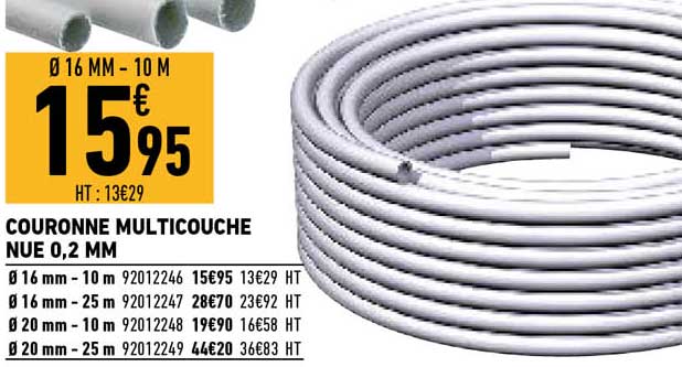 couronne multicouche nue 0,2 mm