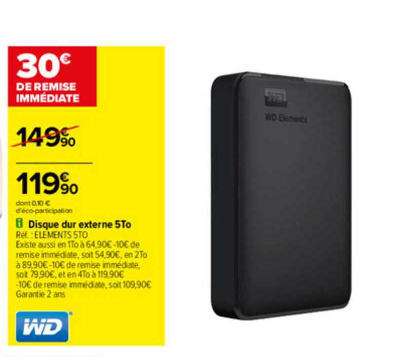Disque Dur Externe 5to Wd