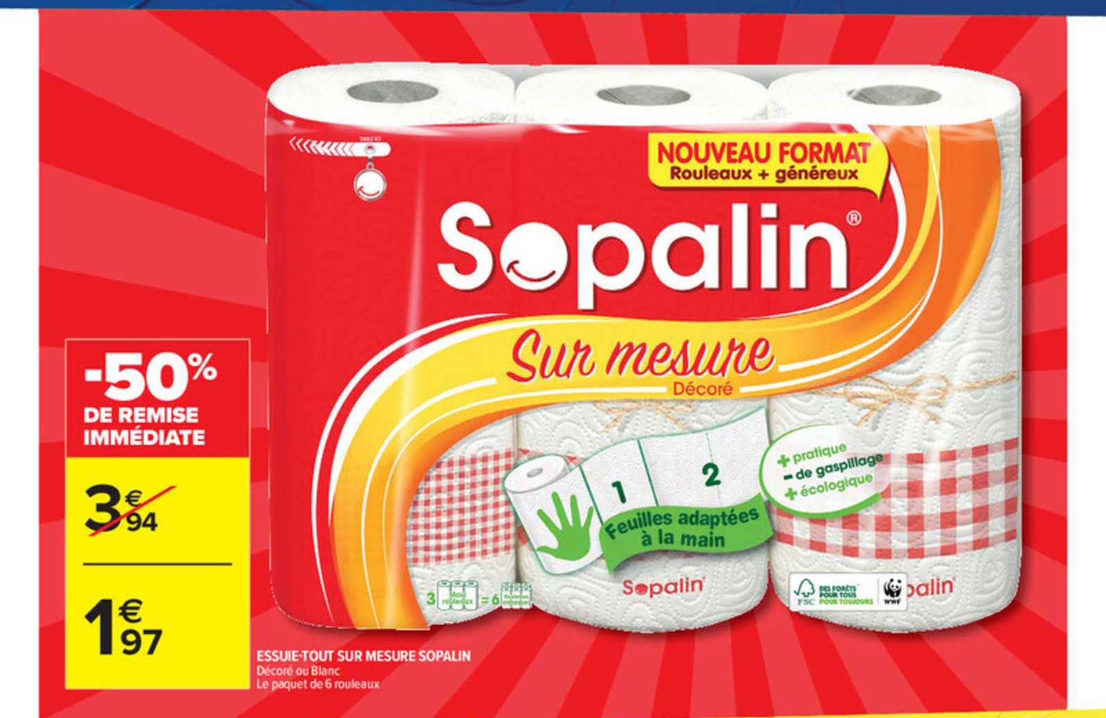 essuie-tout sur mesure sopalin