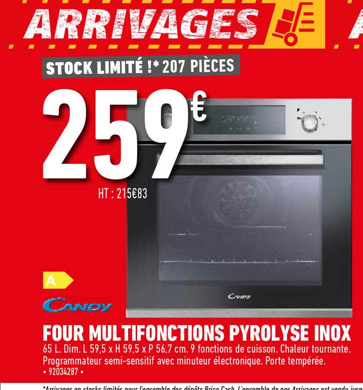 Four Multifonctions Pyrolyse Inox Candy