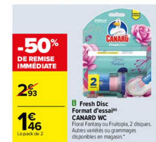 Fresh Disc Format D'essai Canard Wc