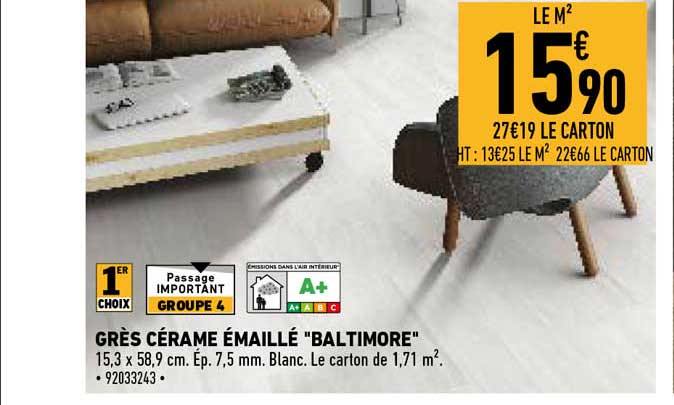 grès cérame émaillé "baltimore"