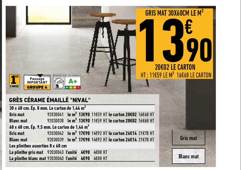 grès cérame émaillé "nival"