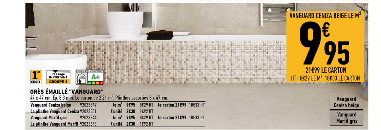 grès émaillé "vanguard"