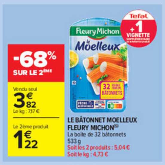 le bâtonnet moelleux fleury michon