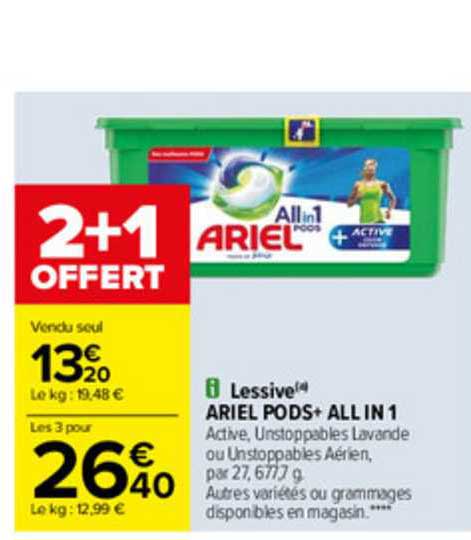 Lessive Ariel Pods+ All In 1