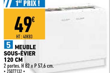 meuble sous-évier 120 cm