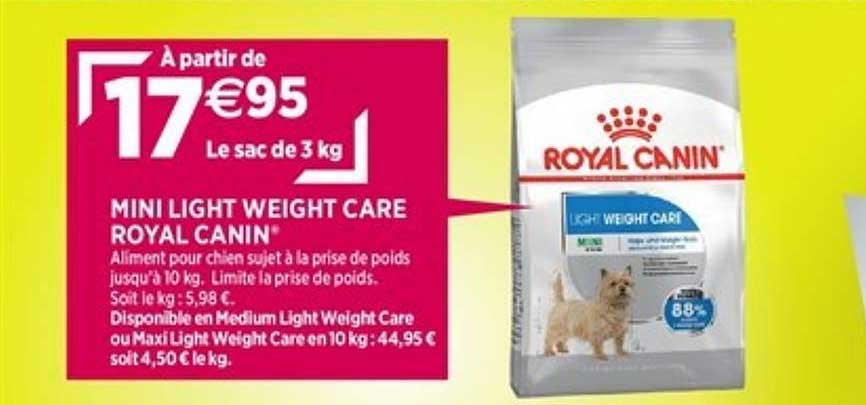 mini light weight care royal canin