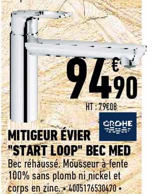 mitigeur évier "start loop" bec med