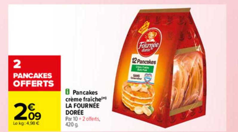 pancakes crème fraîche la fournée dorée