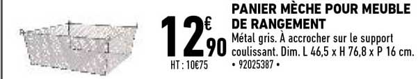 Panier Mèche Pour Meuble De Rangement