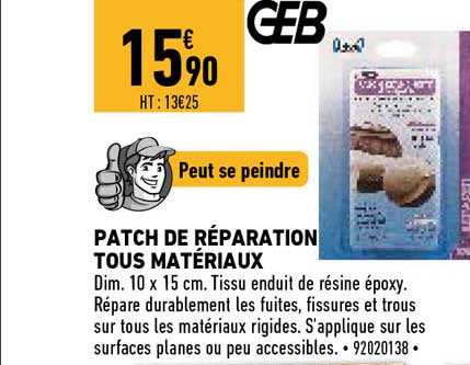 patch de réparation tous matériaux