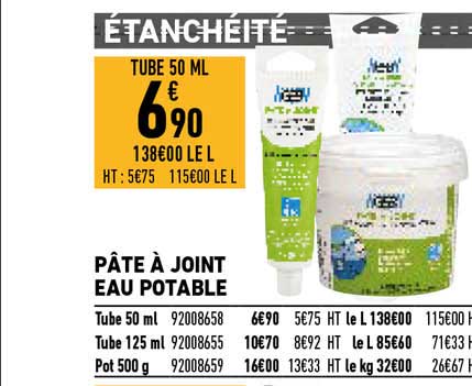 pâte à joint eau potable