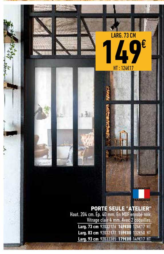 porte seule "atelier"