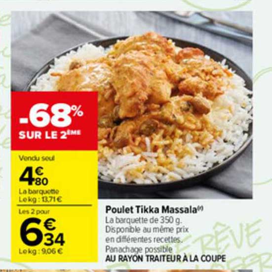 Poulet Tikka Massala