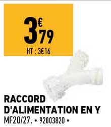 raccord d'alimentation en 7