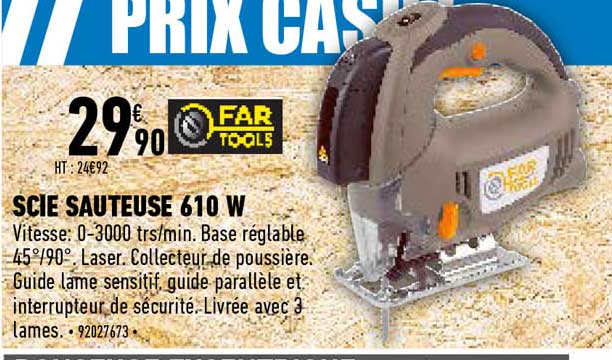 scie sauteuse 610 w far tools