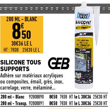 silicone tous supports geb