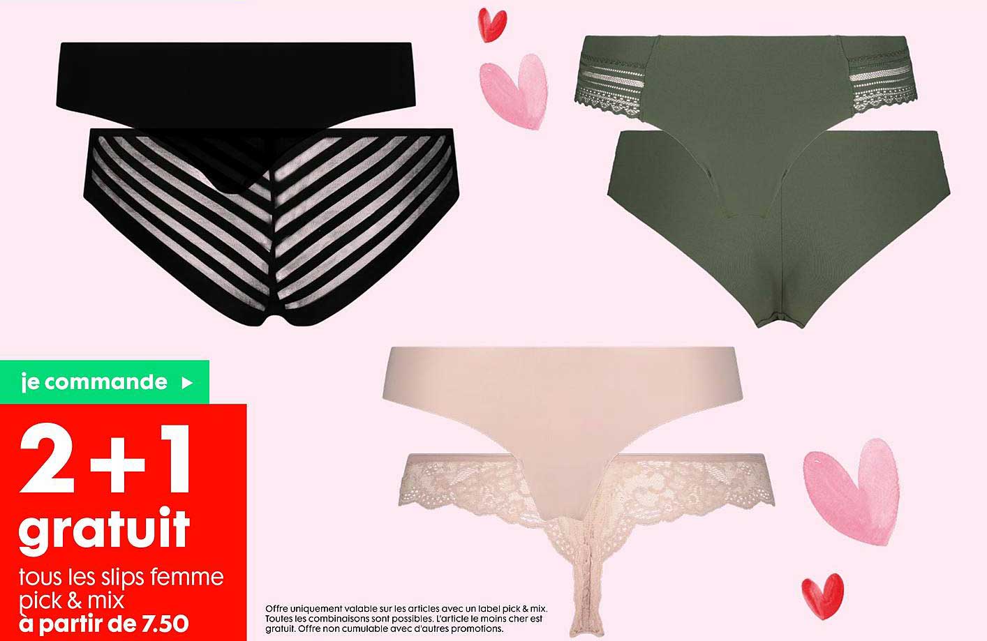 slips femme pick & mix