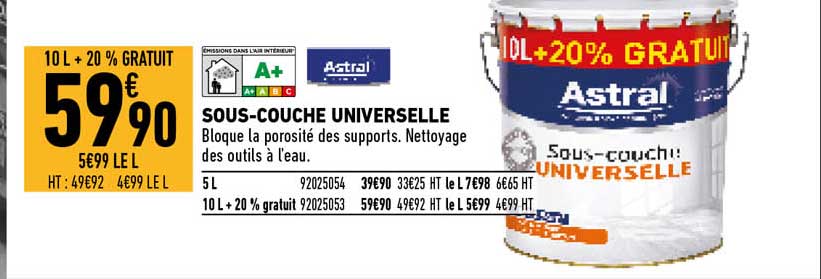 Sous-couche Universelle Astral