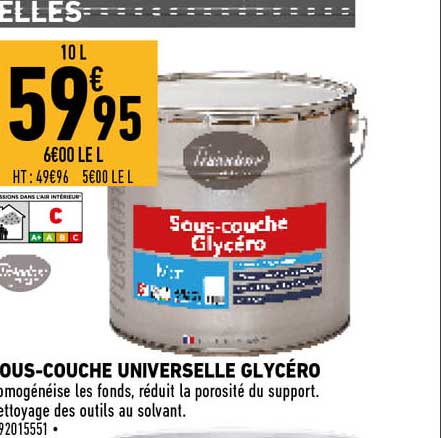 sous-couche universelle glycéro