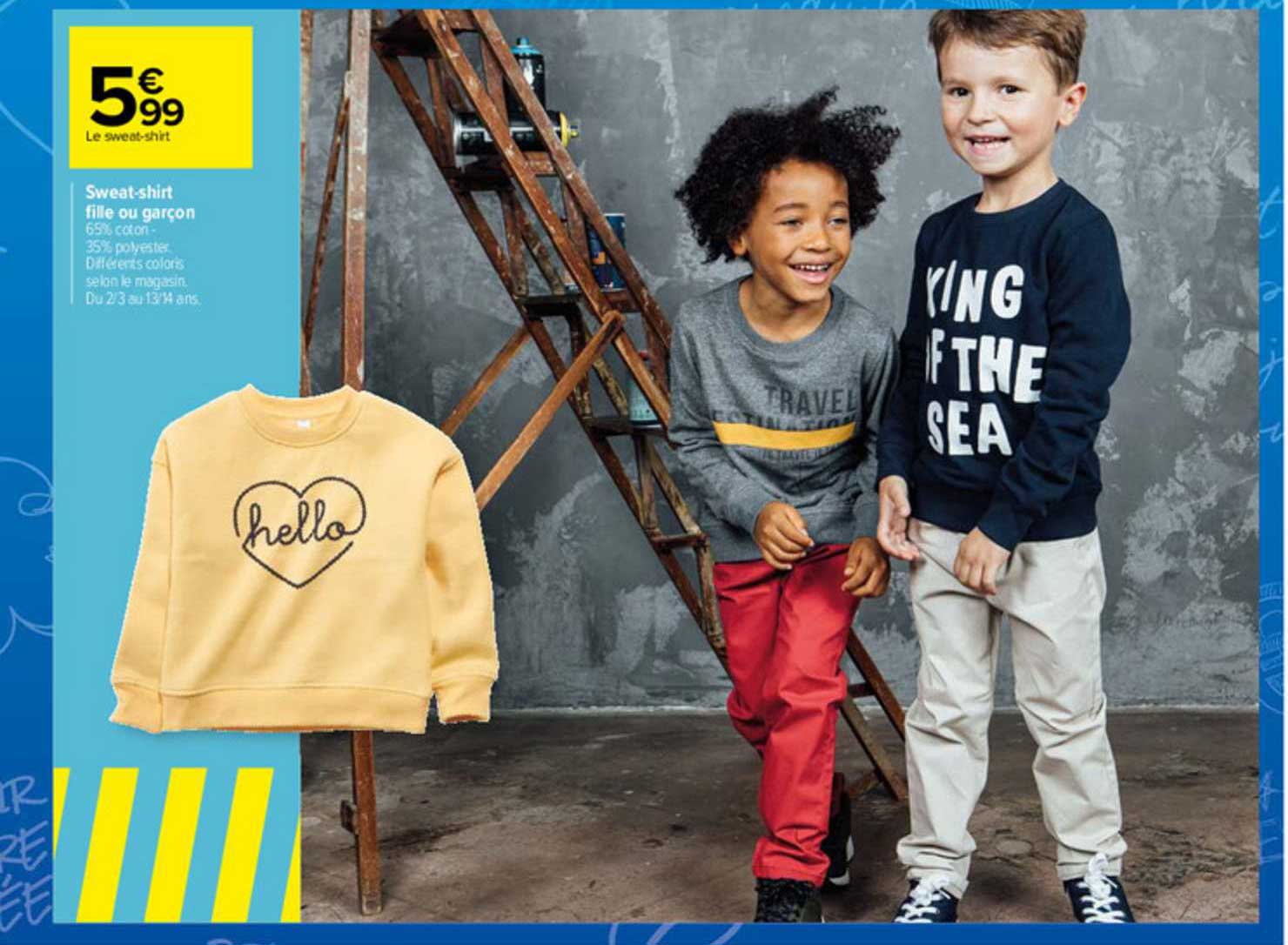 Sweat-shirt Fille Ou Garçon